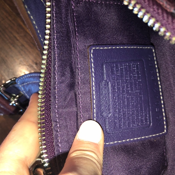 Burgundy Coach Purse - Picture 4 of 4